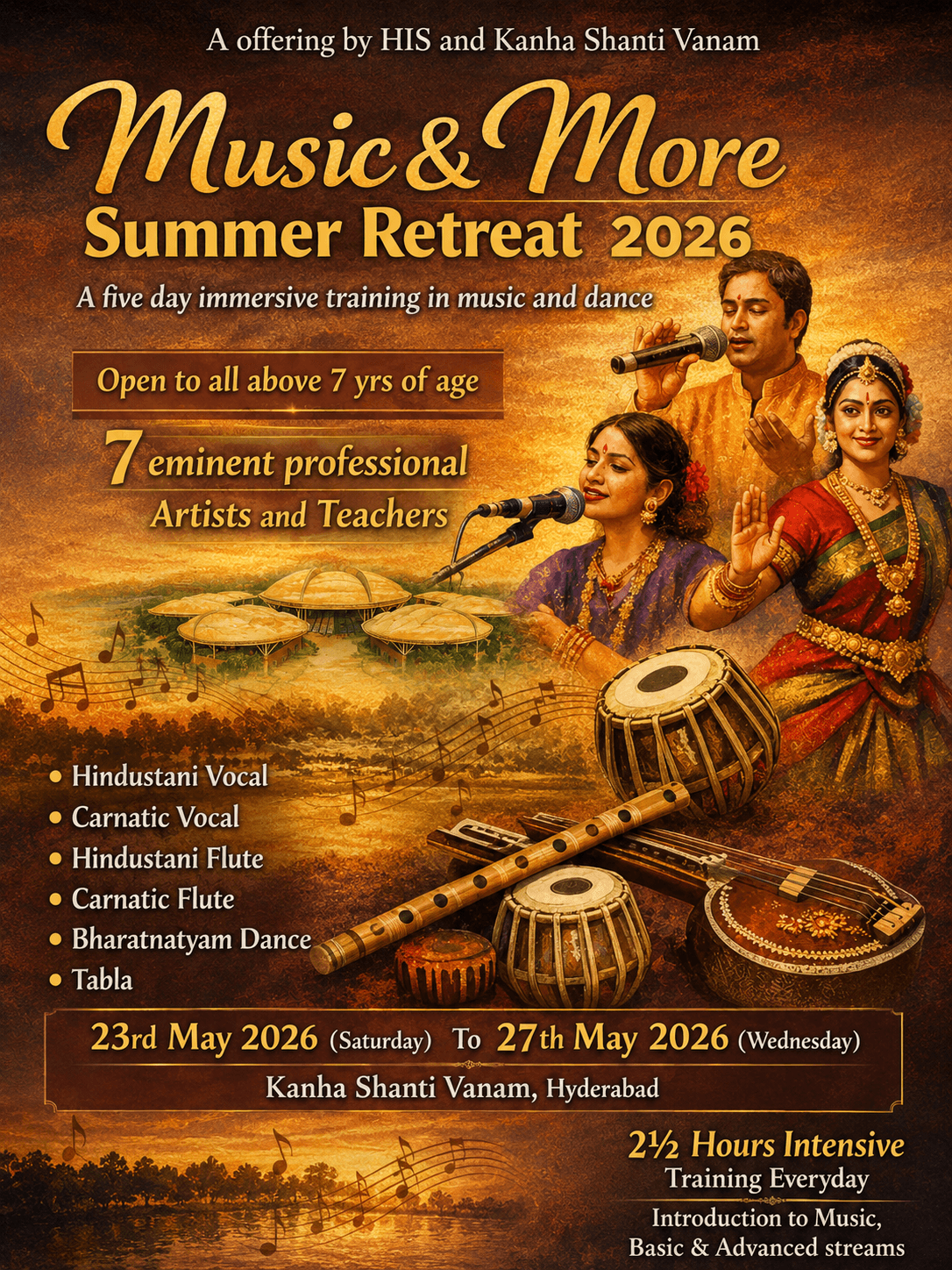 Music & More Summer Retreat. banner