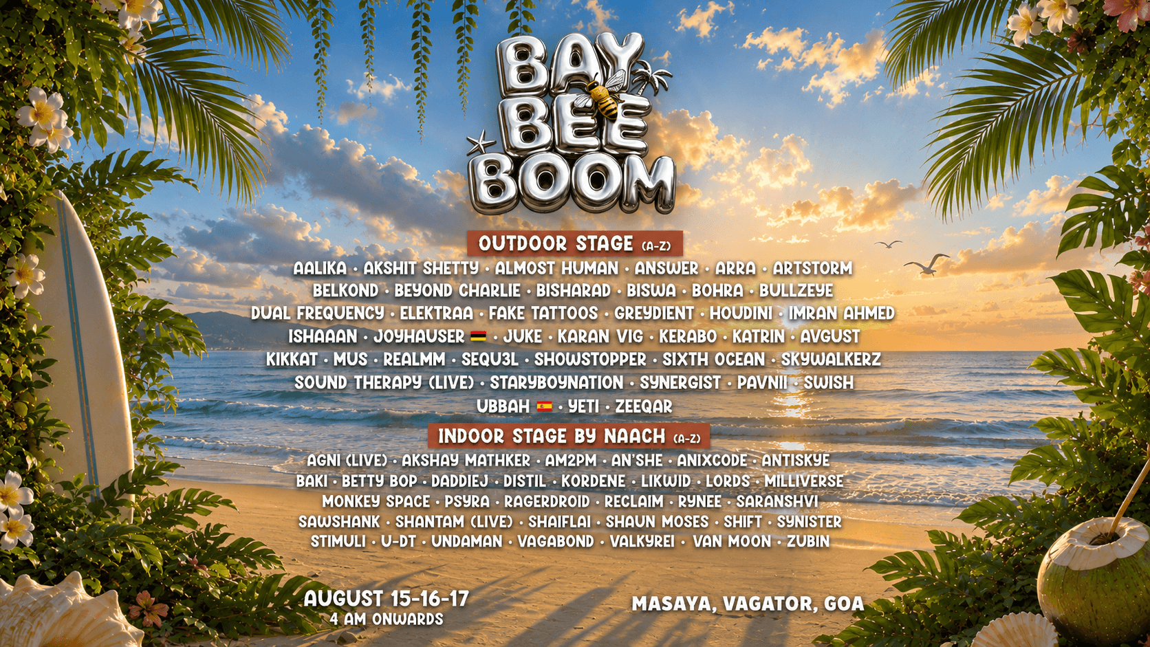 BAY BEE BOOM - GOA banner