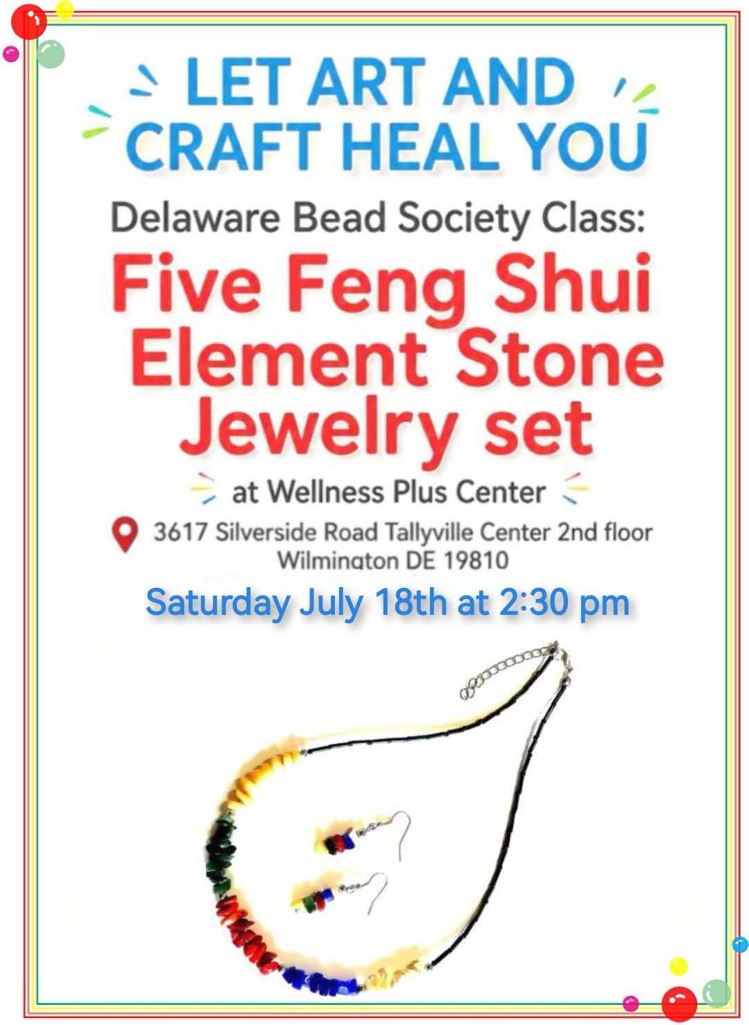 Bead Society Class: " Five Feng Shui Element Stone Jewelry Set " banner