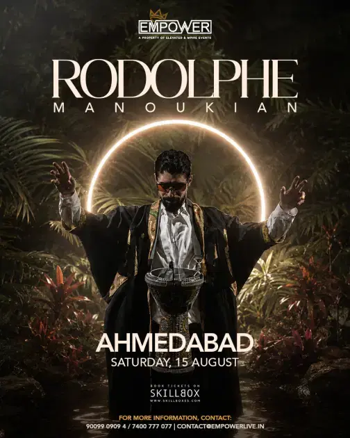 Rodolphe Manoukian Live in Ahmedabad | Empower banner