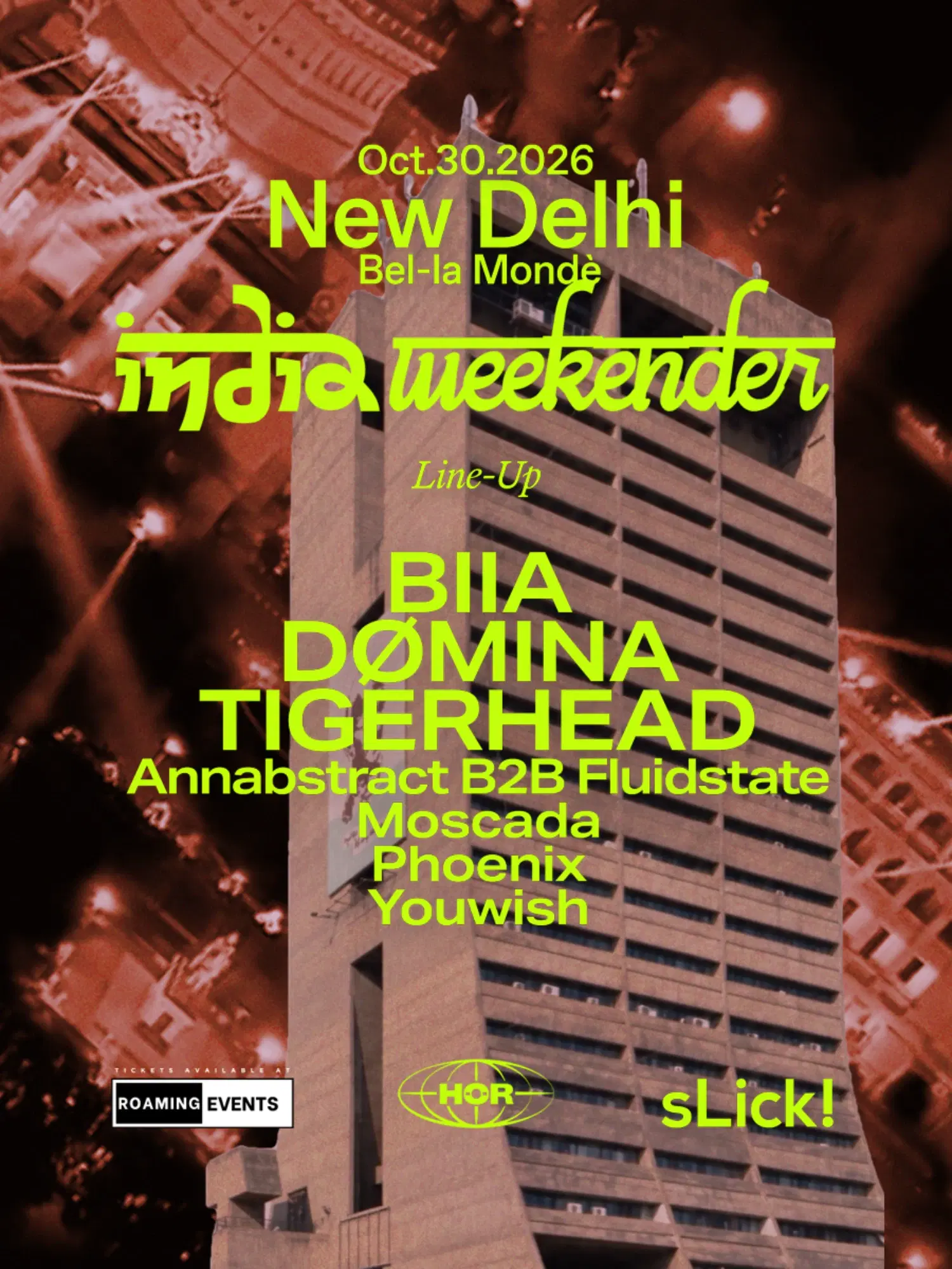 HÖR on Tour - Halloween Edition, Delhi 2026 poster banner
