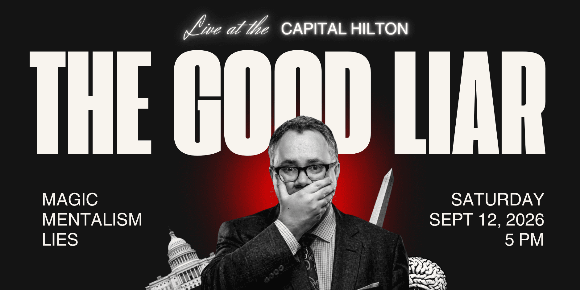 Mentalist Brian Curry The Good Liar banner