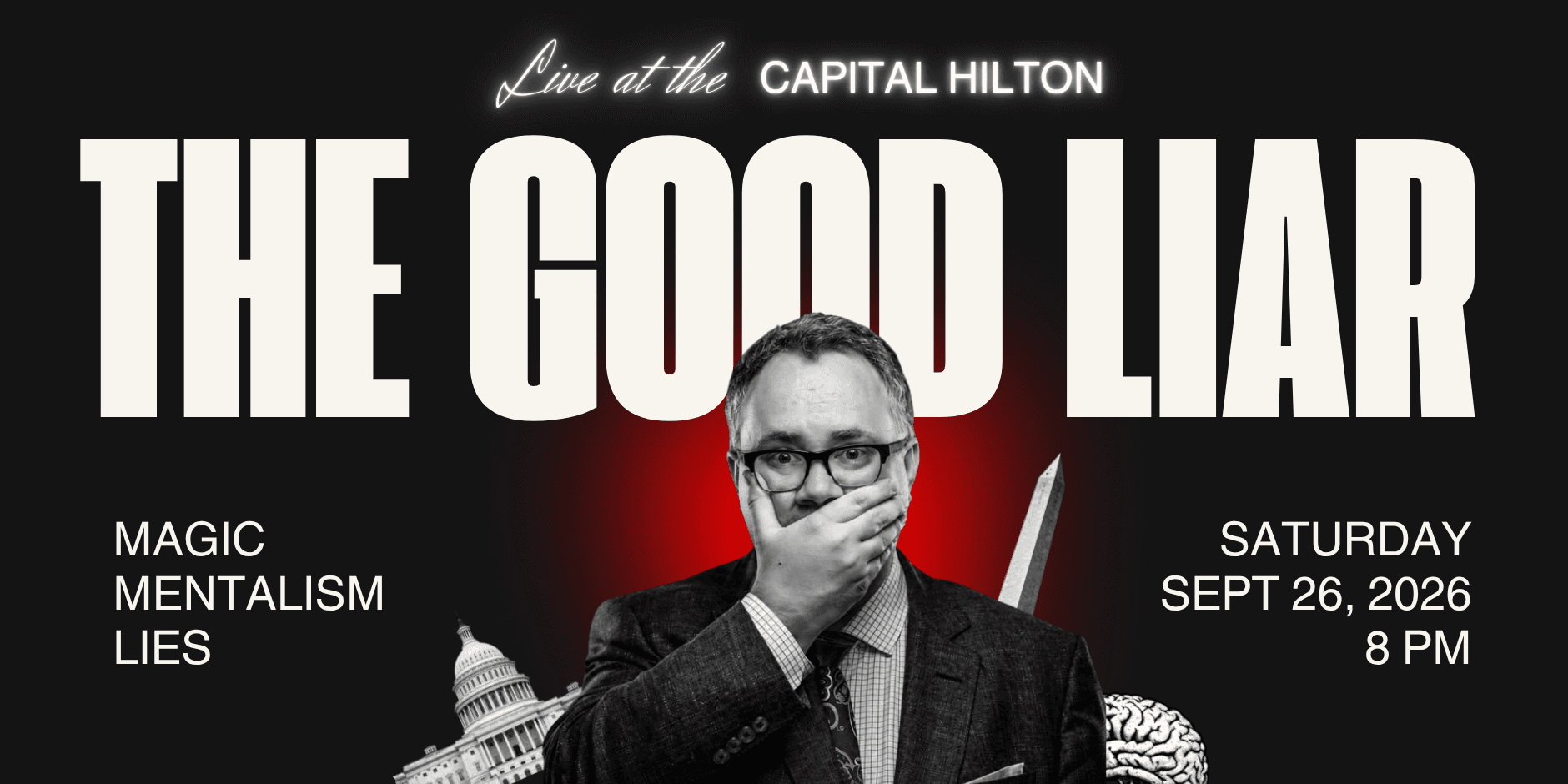 Mentalist Brian Curry The Good Liar banner