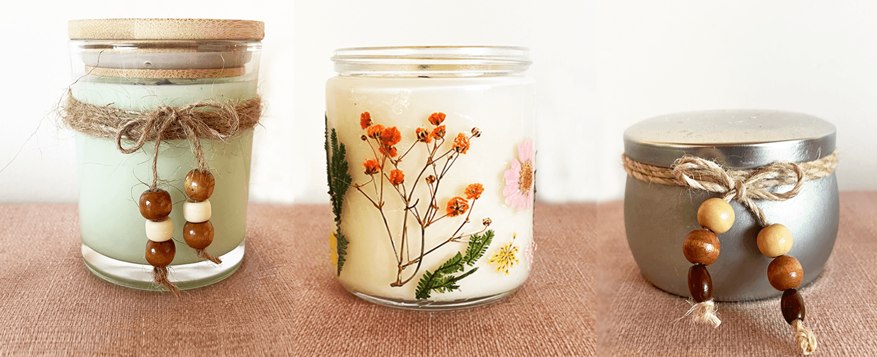Patchwork Presents Essential Oil Candle Making Workshop banner