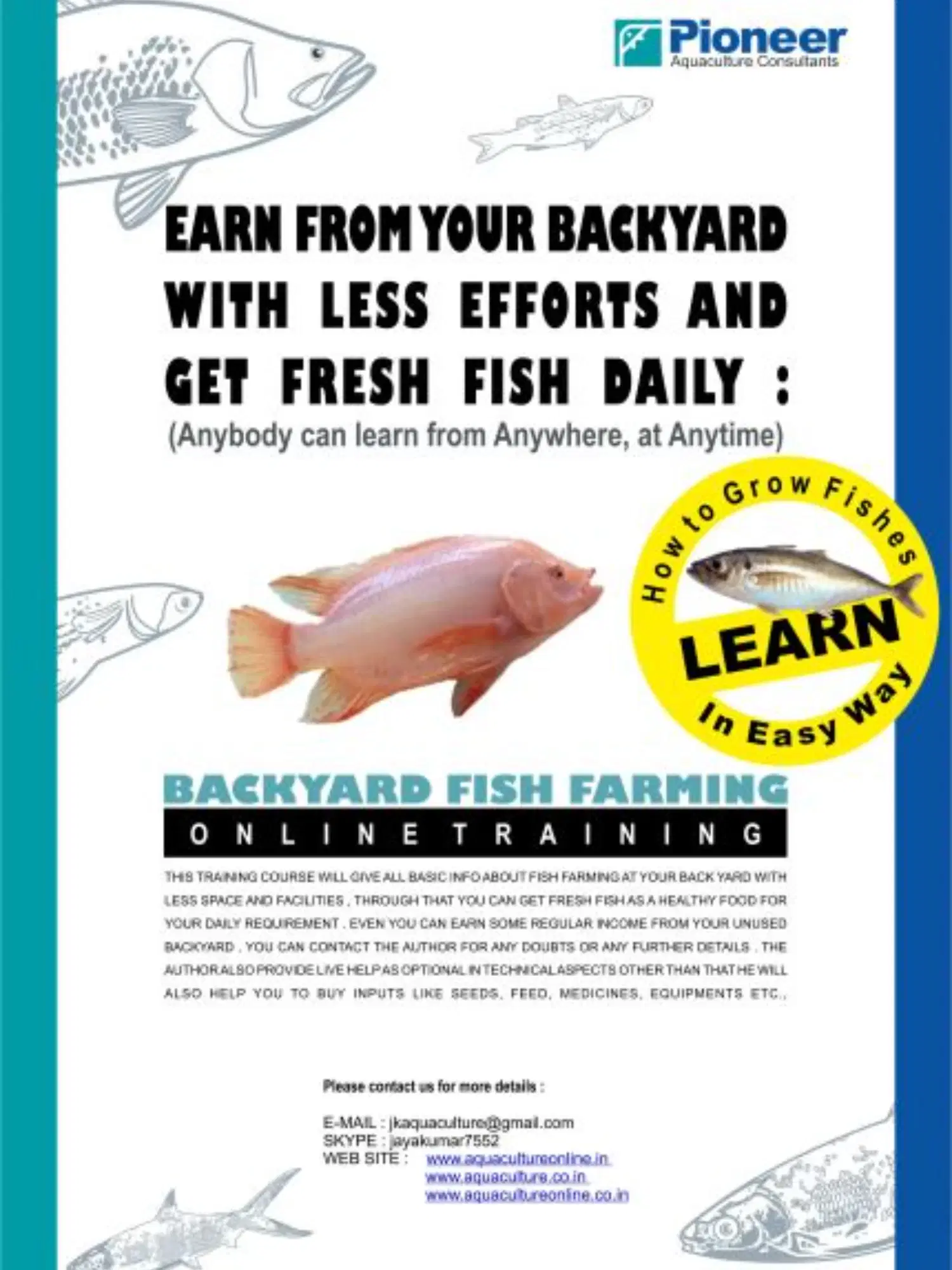Highly Profitable Fish Farming Business - Training image 1