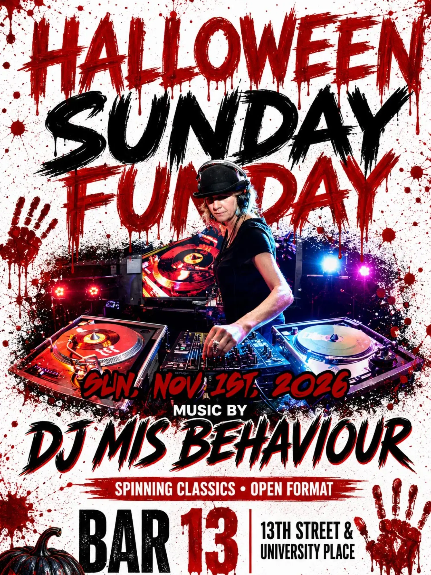 🎃 Halloween Weekend Sunday Funday Dance Party at Bar 13, New York