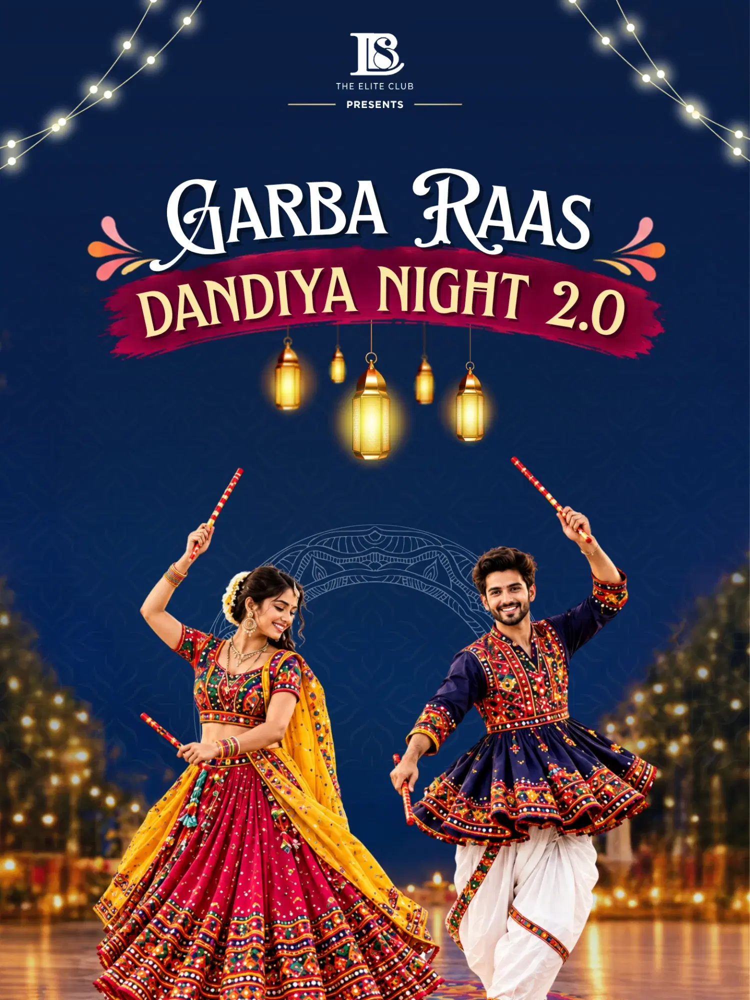 GARBA RAAS DANDIYA NIGHT 2.0 banner